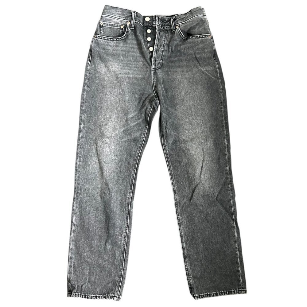 DENIM FORUM Joni High Rise Loose 28/29L – Black High Waist Baggy Jeans